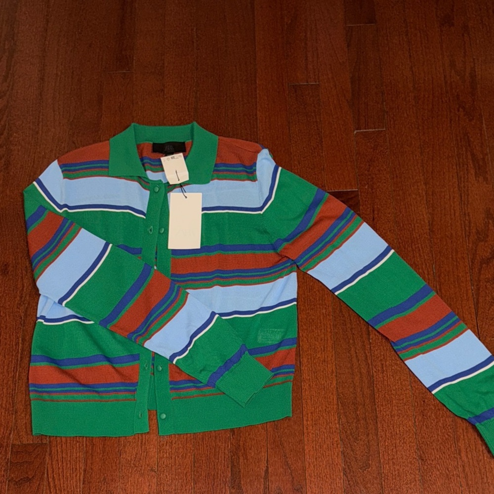 Zara Multicolor Striped Sweater